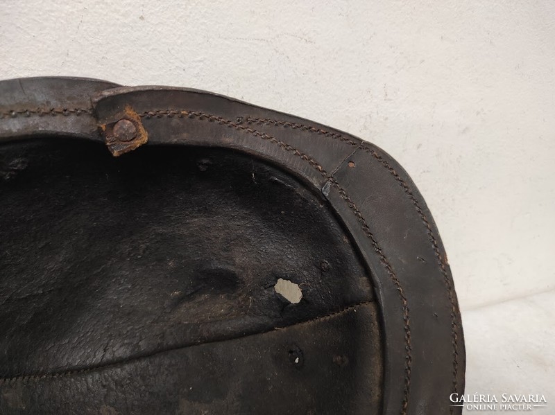 Antique miner's helmet kobak child size leather 941 6059