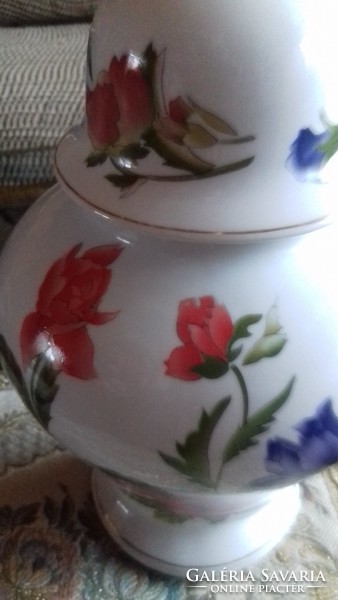 Royal crest porcelain urn vase - lid 30 cm xx
