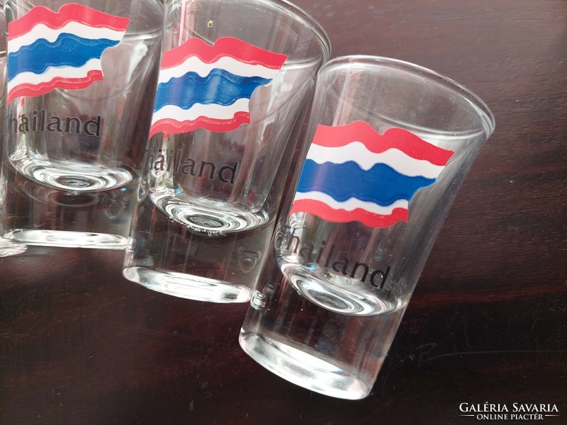 Thailand 5 half glasses new! 5 pieces 5000ft