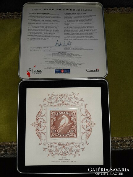 Canada 1999. 'Canada Post - Official Millennium Commemorative' metal commemorative medal in metal box