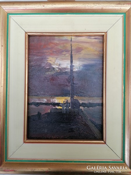 Szanthoffer imre / pier c. Picture painting with original guarantee