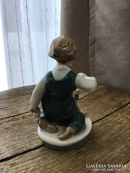Old royal dux porcelain figure