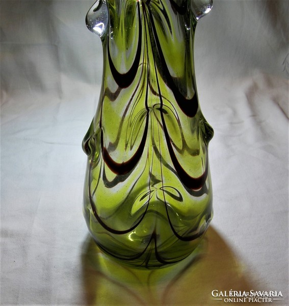 Beautiful Czech glass vase - 36 cm