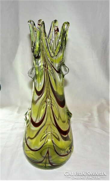 Beautiful Czech glass vase - 36 cm