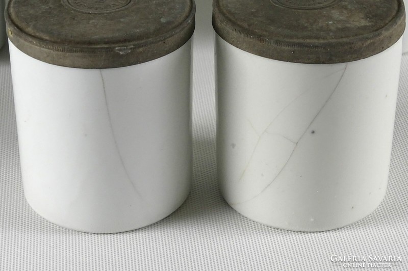 1L188 Antik BARCSAY SZEGED gyógyszertári porcelán patika tégely 23 darab
