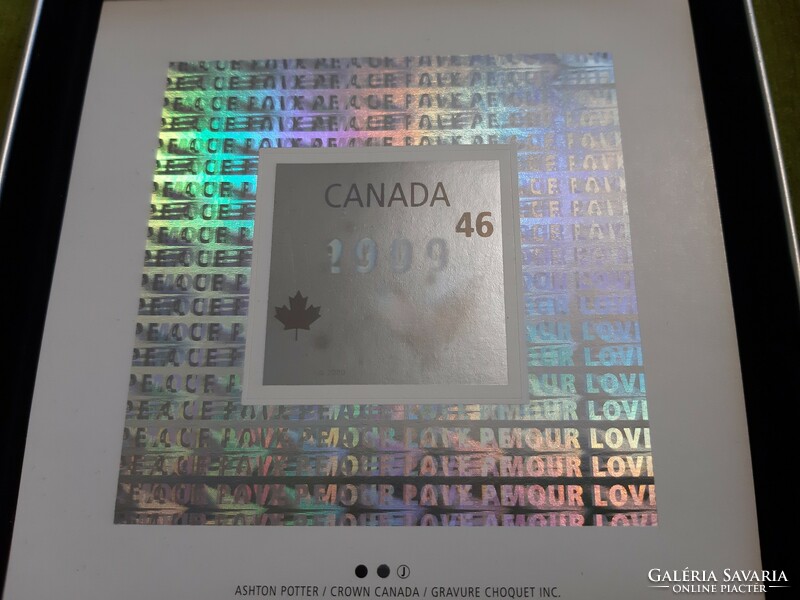 Kanada 1999. 'Kanadai Posta - Hivatalos milleniumi emlék' fém emlékérem fémdobozban