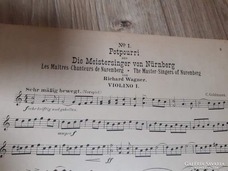 Wagner Potpourri kis darabok ízelítők hegedűre