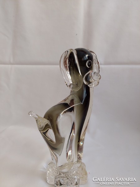 Murano glass dog