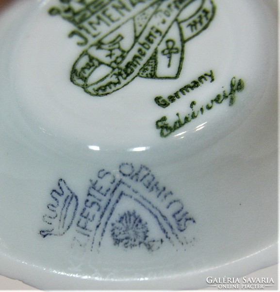 Antique ilmenau mocha cup 6 pcs - hand painted pestujhelen