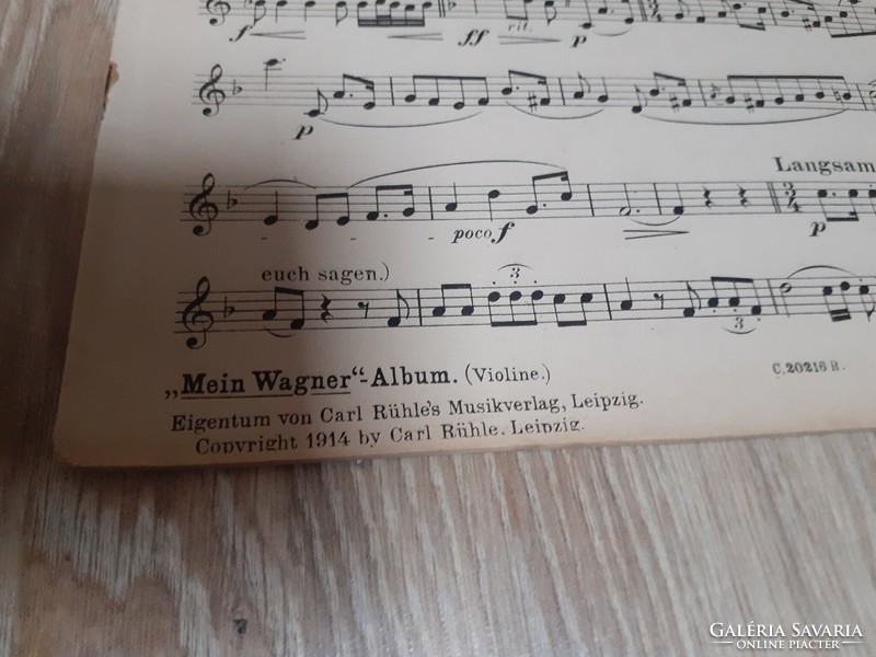 Wagner Potpourri kis darabok ízelítők hegedűre