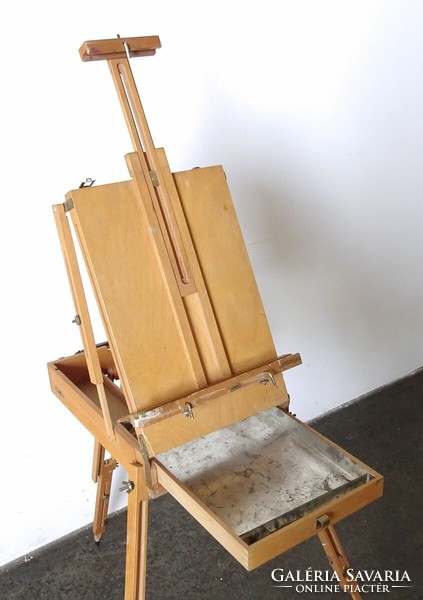 1L244 old mobile easel painting kit