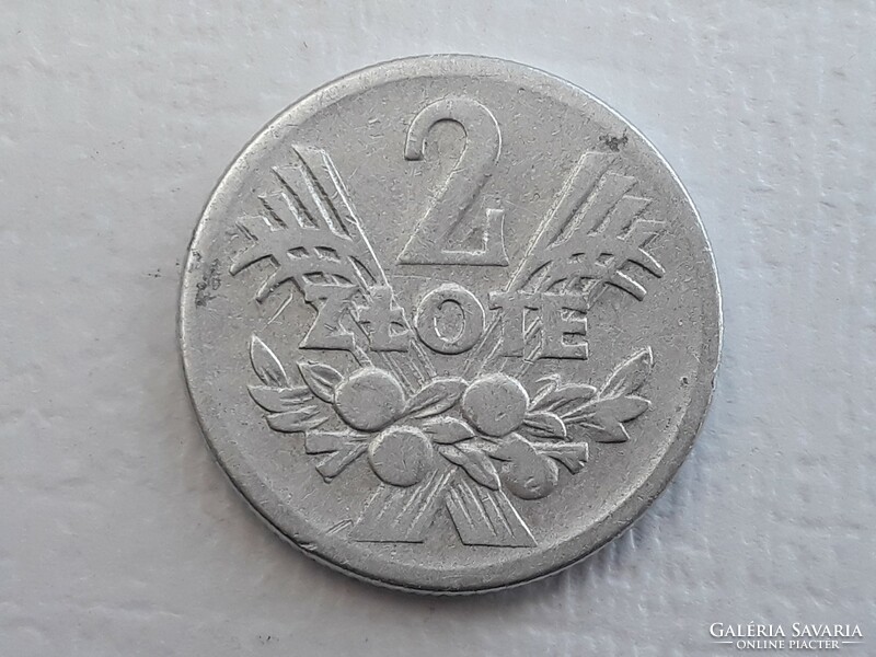 Lengyelország 2 Zloty 1958 érme - Lengyel 2 Zlote, ZL 1958 külföldi pénzérme