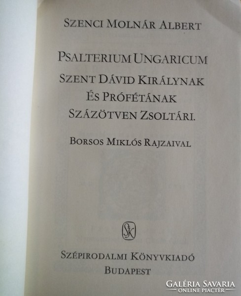 Albert Molnár Szenci: 150 psalms for King David, negotiable