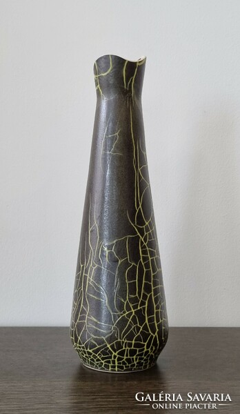 Különleges iparművészeti kerámia váza ('70-es évek) -37 cm