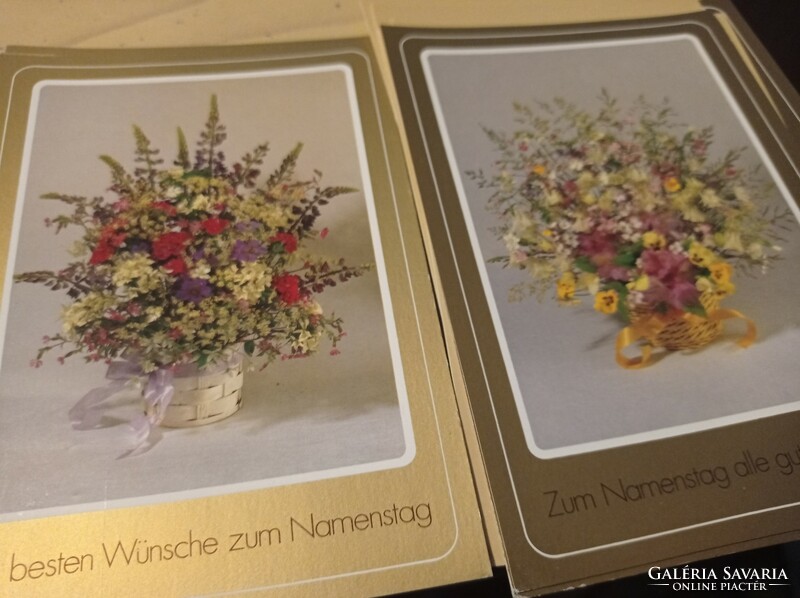 70 Dbos German postcard mail clear beautiful floral pattern