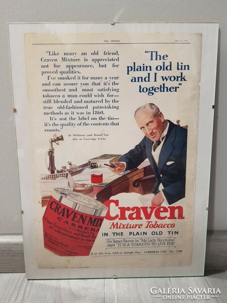 Craven mixture tobacco ad