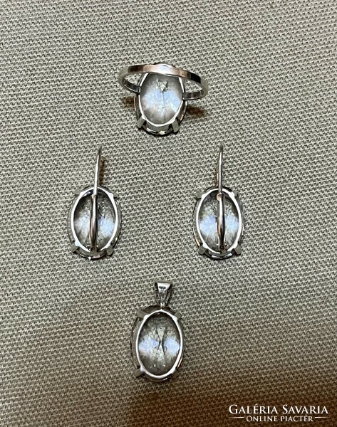 Silver jewelry set