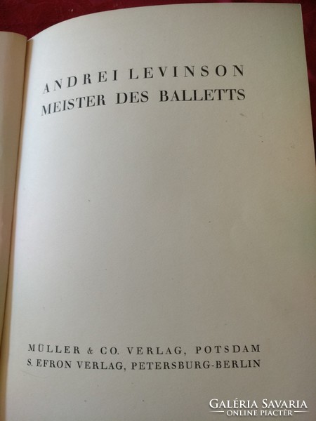 Levinson: A balett művészei, német művészeti album, Alkudható!
