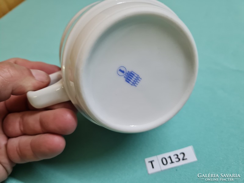 Zsolnay blue flower pattern mug