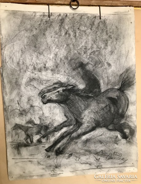 Gyula Rudnay: equestrian study!