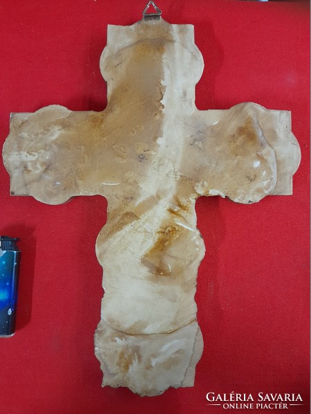 Plastic religious viable crucifix, body, cross.