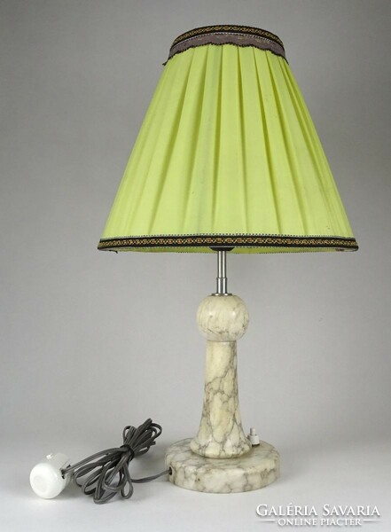 1L227 old table lamp with marble base 47 cm