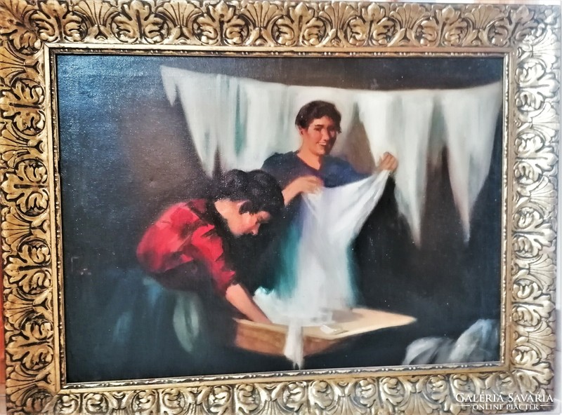 Parobek's oil painting