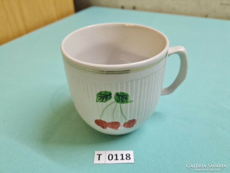 North Korean fruit pattern mug