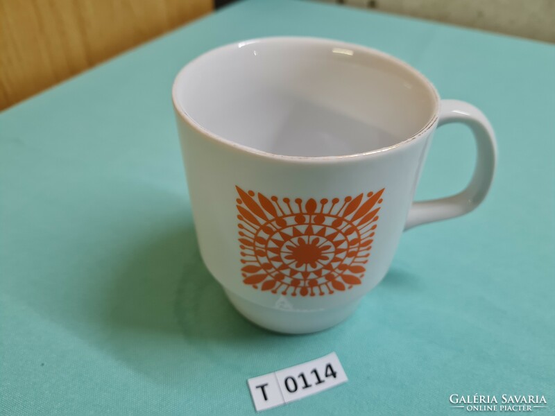 Mug with Alföldi orange pattern