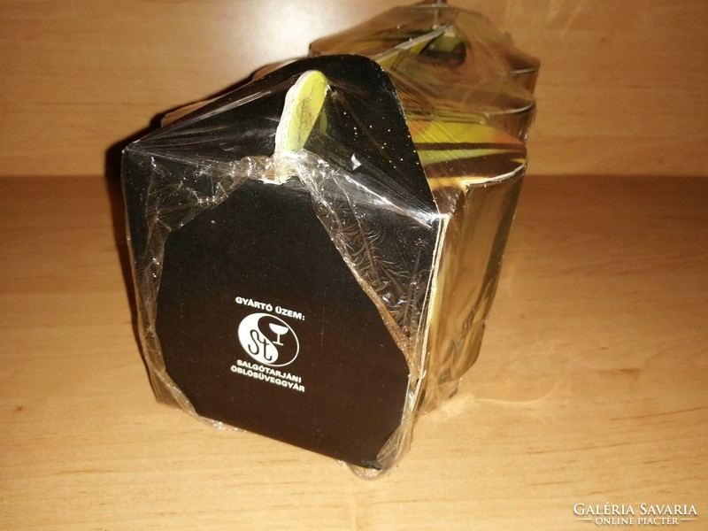 Kővár üveg pohár készlet eredeti dobozában Salgótarjáni öblösüveggyár AMFORA-ÜVÉRT (b)