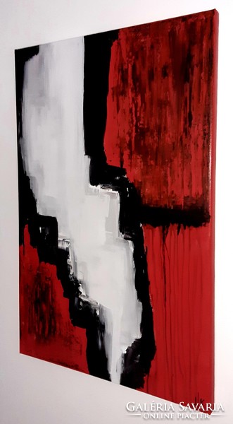 DEEP - absztrakt festmény Kuzma Lilla