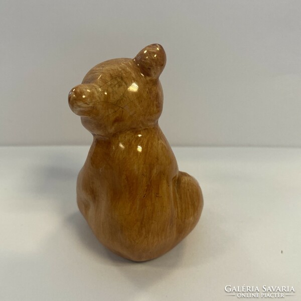 Glazed ceramic bear