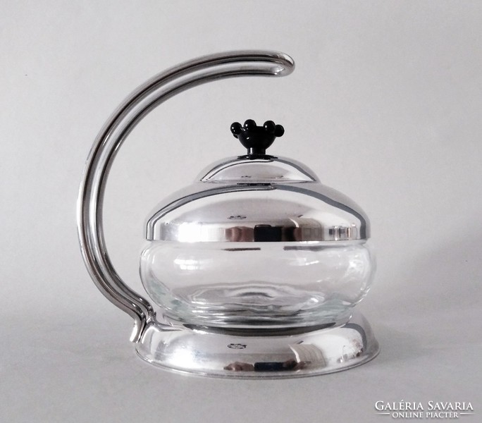 Matteo thun postmodern wmf 'king' design sugar / jam holder, 1990