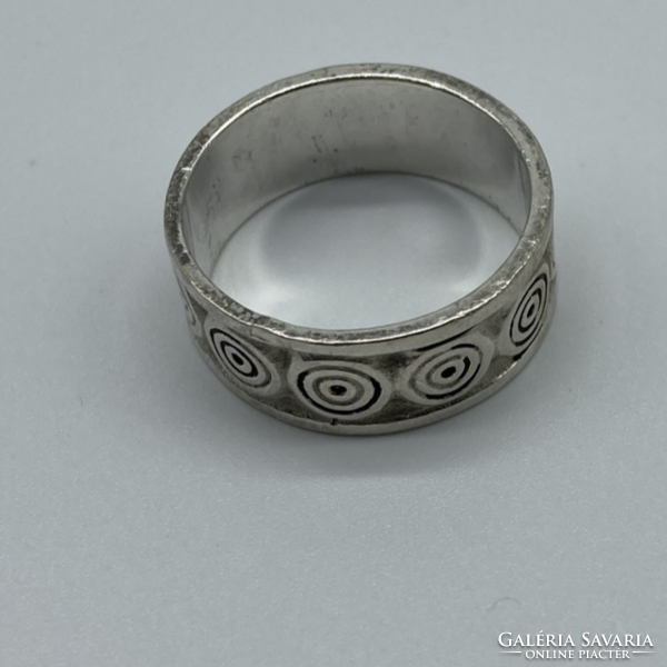 Silver ring with spirals 20 mm / 63