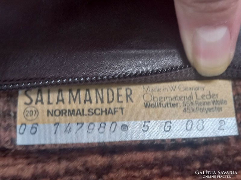 German salamander women's leather boots, size 37
