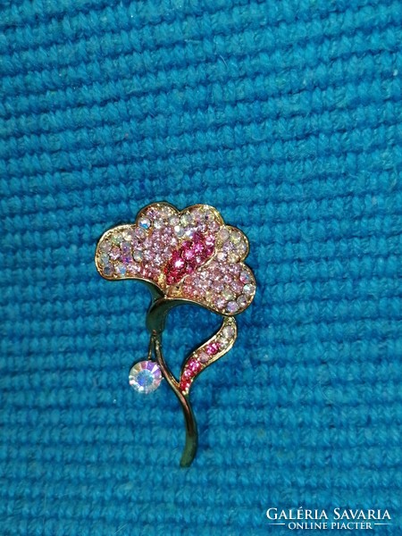 Pink calla (flower) brooch (490)