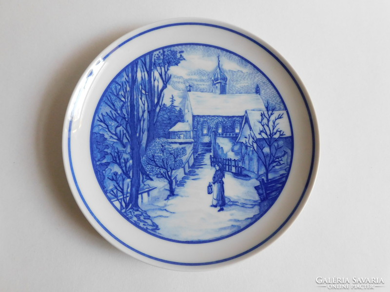 Hutschenreuther Christmas decorative plate with winter portrait 20 cm