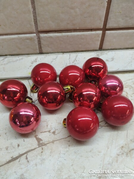 Christmas tree decoration for sale! 10 red ball ornaments