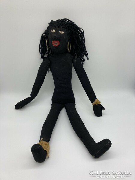 Black African textile doll, 1950s