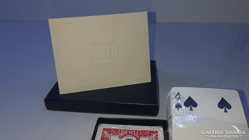 Luxury bicycle poker card 2007 world series poker - certificate with accompanying sheet.
