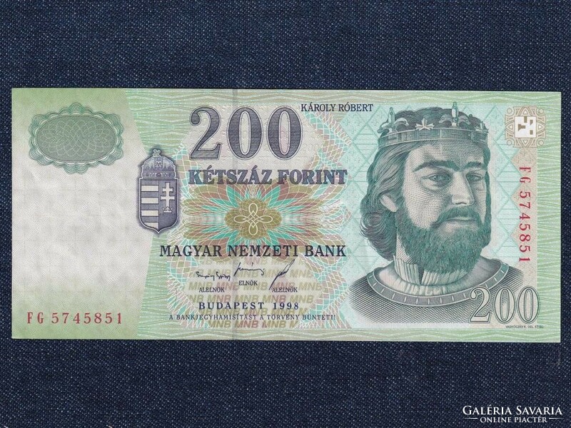 Harmadik Magyar Köztársaság 200 Forint bankjegy 1998 hajtatlan UNC (id55981)