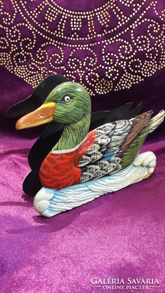 Duck napkin holder, hunting table decoration (l3144)