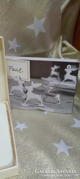Christmas deer planter card holders