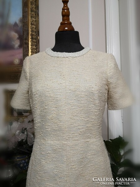 Dickins & jones size 38 exclusive wedding party dress with sequins on the neckline