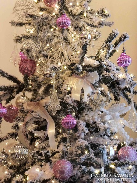Snowy artificial pine, Christmas tree