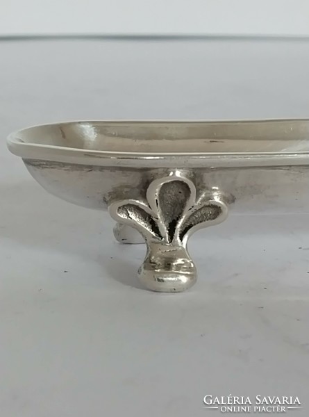 Silver toothpick holder, pair of toothpick holders