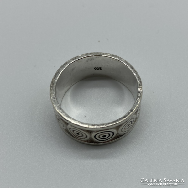 Silver ring with spirals 20 mm / 63
