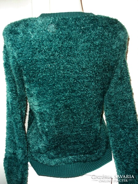 Green warm cardigan