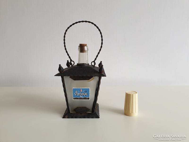 Régi retro italos üveg lámpa dekoráció