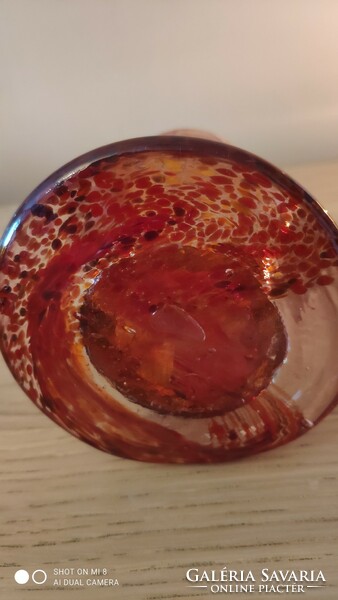Muránói üveg iparművész váza